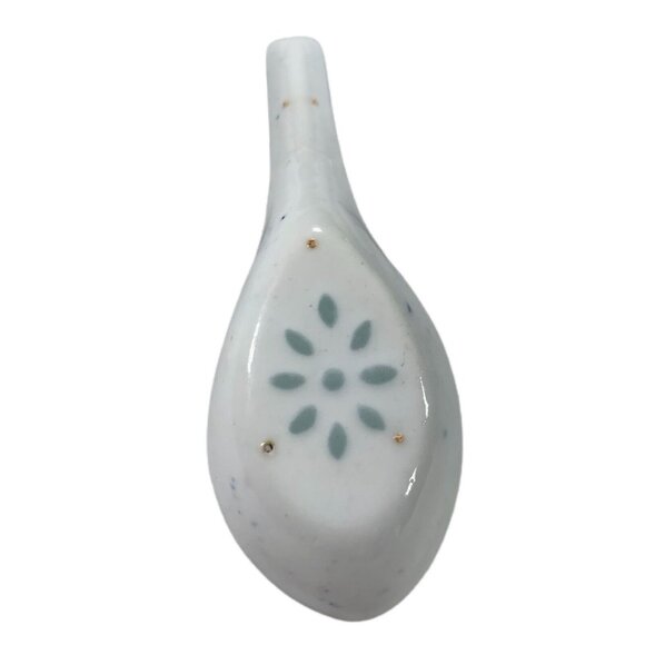 Chinese translucent Rice Eye Grain Blue White Porcelain Bowl Pattern Spoon READ - Picture 9 of 11